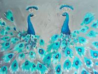 Peacocks-Acrylique-sur-Toile-90-x-120-cmsJohn-B-B-2023