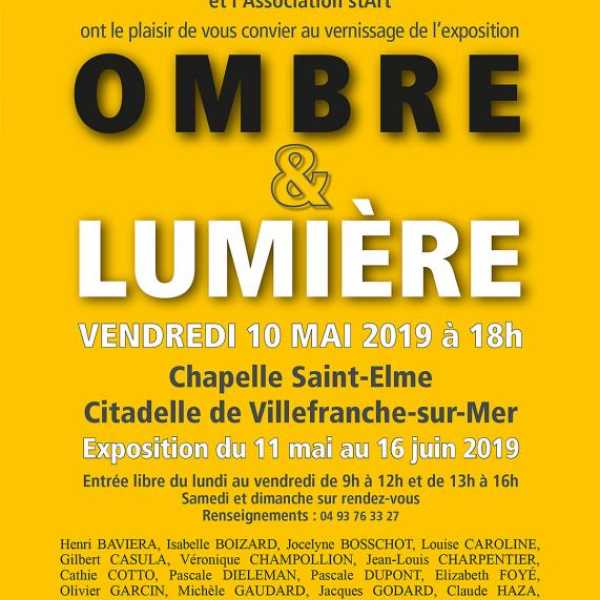 Exposition : OMBRE & LUMIÈRE en la Chapelle Saint-Elme de Villefranche-sur-Mer, 2019