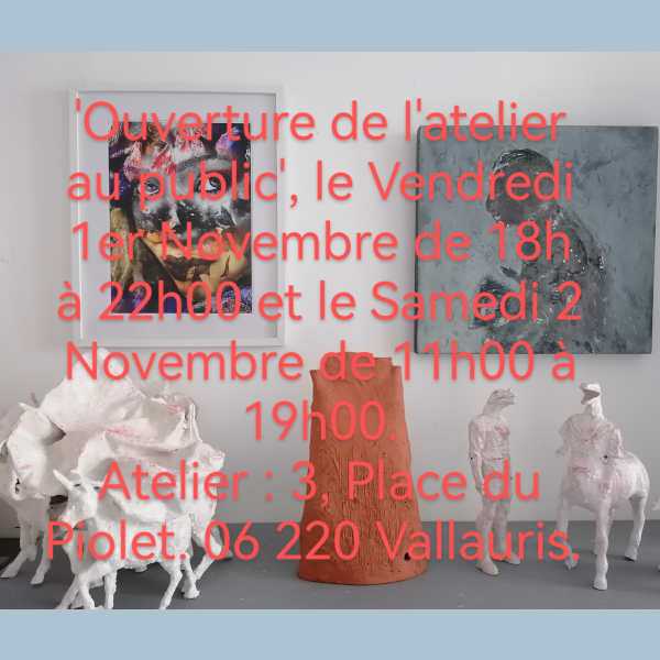PELLEGRINO Gilbert nous invite dans son atelier le 1er et 2  Novembre 2024
